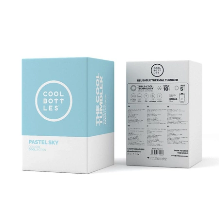 Cool Bottles Kubek termiczny 330 ml Triple cool Pastel Sky