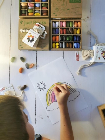 Kredki Crayon Rocks w aksamitnym woreczku - 8 kolorów