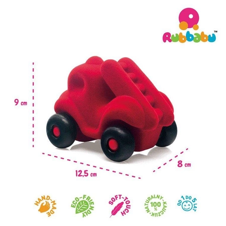 Rubbabu Wóz strażacki sensoryczny czerwony (uzupełnienie asortymentu B – indeks 20319)