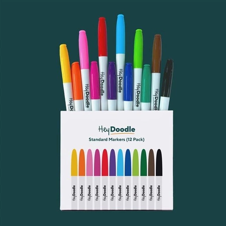 HeyDoodle Flamastry Do Silikonowej Maty