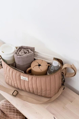 3 Sprouts Organizer Do Wózka Quilted Solid Clay