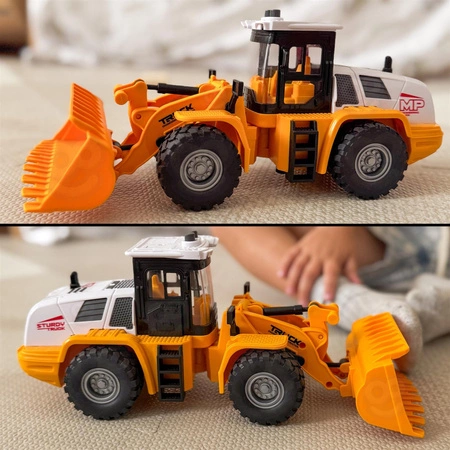 WOOPIE Koparka Ładowarka Budowlana 1:16 Efekty Świetlne i Dźwiękowe