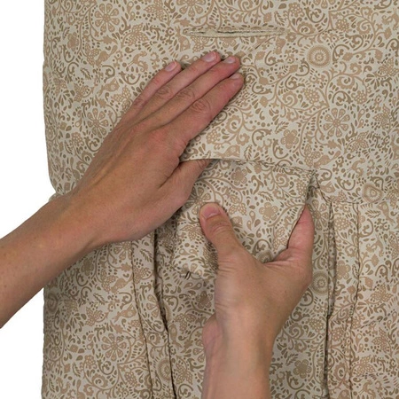 Lodger Wodoodporny wielofunkcyjny otulacz śpiworek z polarowym wnętrzem jasnobeżowy Folklore Taslon Birch