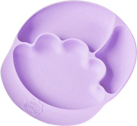 Nana's Manners PURPLE Talerz silikonowy z przyssawką