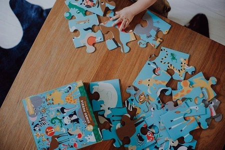 Mudpuppy Puzzle podłogowe Jumbo Zwierzęta Świata 25 elementów 2+