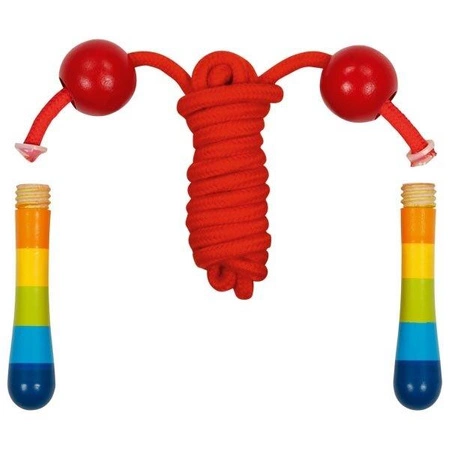 Skakanka dla dzieci z regulacją Tęcza Goki 63887 zabawy w plenerze