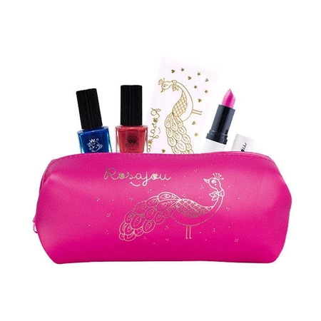 Kosmetyki dla dziewczynki w zestawie, różowa saszetka | Rosajou®