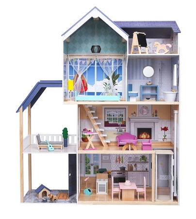 Domek dla lalek xxl Rezydencja Maya 28 el. Ecotoys