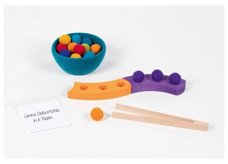 Układanka drewniana Sortowanie kolorów Spirala Goki 58354