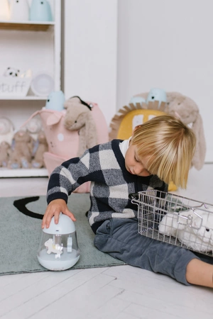 Kurczaczek Lampka z Pozytywką Niebieska Rabbit&Friends