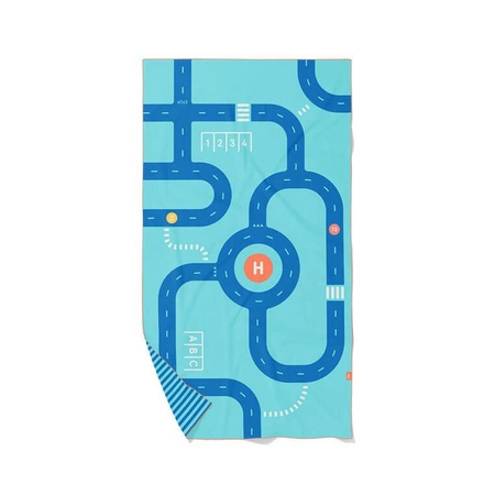 QUUT Dwustronny ręcznik plażowy PlayTowels L (180 x 100cm) Road