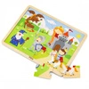 VIGA Drewniane Puzzle Bajkowy Zamek 16 elementów