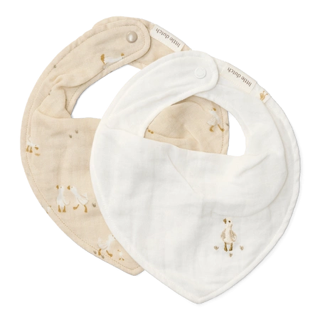 Little Dutch Apaszko-bandanka muślinowa - zestaw 2 szt. Blueberry Leaves & Sage