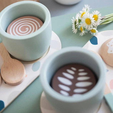 Drewniana kawiarka z akcesoriami Kawa po włosku 2+, Janod