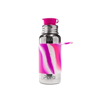 Termobutelka Sport 475 ml, różowa swirl, Pura