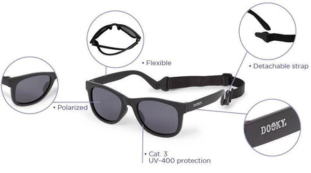 Okulary przeciwsłoneczne Santorini BLACK 6-36 m