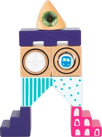 Sensoryczne klocki drewniane Świat fantazji 11748-SF-Small Foot, klocki dla dzieci