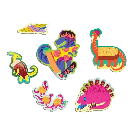 Mudpuppy Puzzle sensoryczne z elementami zapachowymi Pizzasaurus 60 elementów 4+