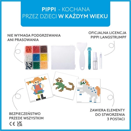 Zestaw koralików wodnych kreatywna zabawka dla dzieci, Pippi Langstrumpf