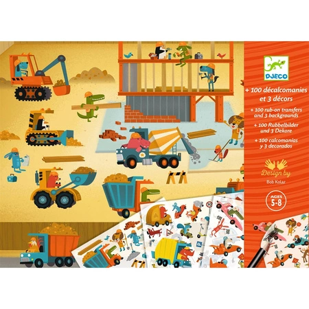 Zestaw kalkomanii - POJAZDY DJ09357