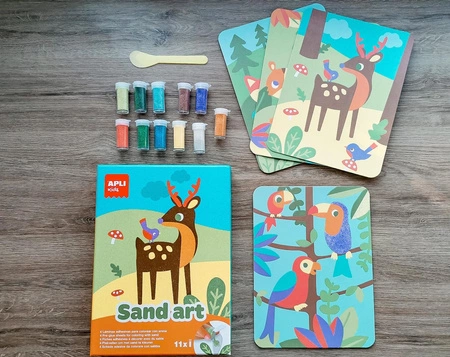 Zestaw artystyczny z piaskiem Apli Kids