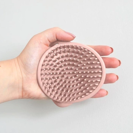 Shnuggle Szczotka Silikonowa do Włosów dla Niemowląt Pink