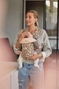 BABYBJORN MINI Cotton – nosidełko, Beż/Leopard