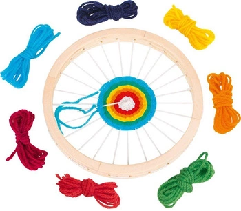 Drewniane krosno tkackie Wzory i okręgi 58783-Goki zabawki kreatywne dla dzieci