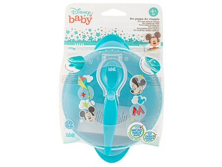 Miseczka z pokrywką i łyżeczką Mickey 4m+ LULABI