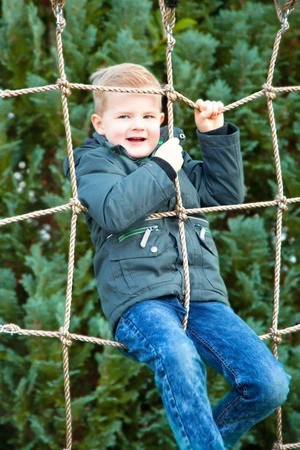 Siatka do wspinaczki 200x150 cm 11876-Small Foot, zabawy na zewnątrz w plenerze