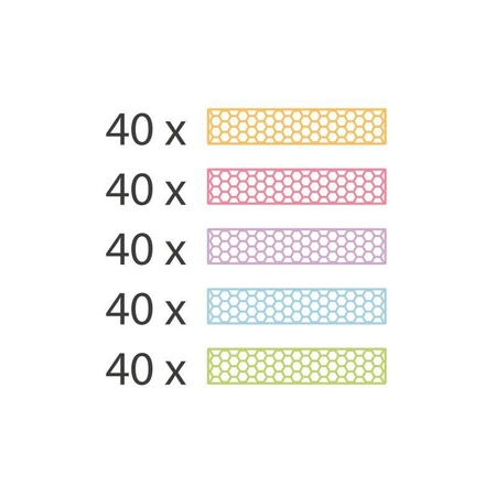 Kreatywne klocki konstrukcyjne pastelowy Fun Box Bioblo 200 elementów