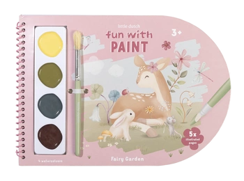 Little Dutch Kolorowanka z farbami akwarelowymi Fairy Garden