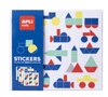 Zestaw z naklejkami geometrycznymi Apli Kids - Pojazdy