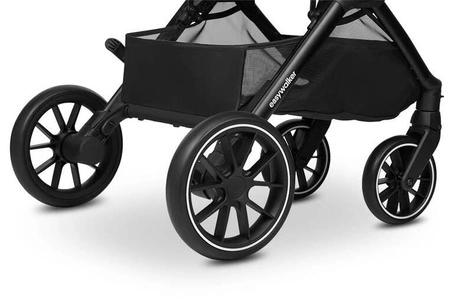 Easywalker Jackey² XL Komfortowy, samoskładający się wózek spacerowy z torbą transportową i osłoną przeciwdeszczową Deep Green