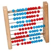 Niebieskie i czerwone korale w liczydle drewnianym, 58529-goki, zabawki edukacyjne