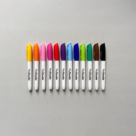 HeyDoodle Flamastry Do Silikonowej Maty