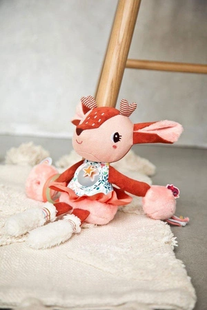 LILLIPUTIENS Przytulanka aktywizująca wielofunkcyjna Sarenka Stella 9 m+