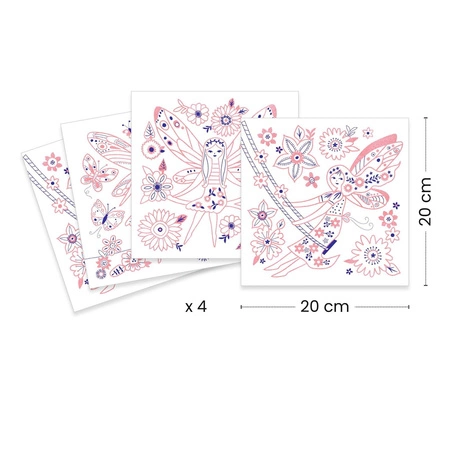 Metaliczne kolorowanki WRÓŻKI DJ09696
