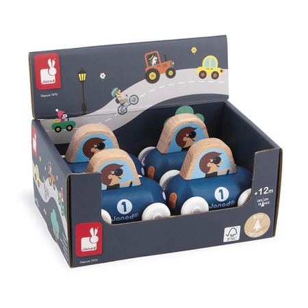 Janod Pojazd Samochód sportowy Biała Dolina Cross Roads 12m+