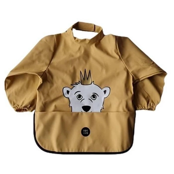 Baby Livia Śliniak z rękawkami Yellow Miś 303-8