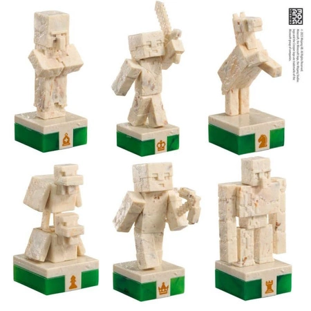 Minecraft Chess Set Overworld Heroes vs. Hostile Mobs Szachy
