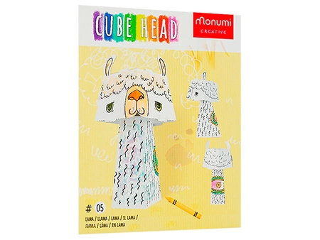 Kolorowanka 3D Cube head Lama 3l+ MONUMI