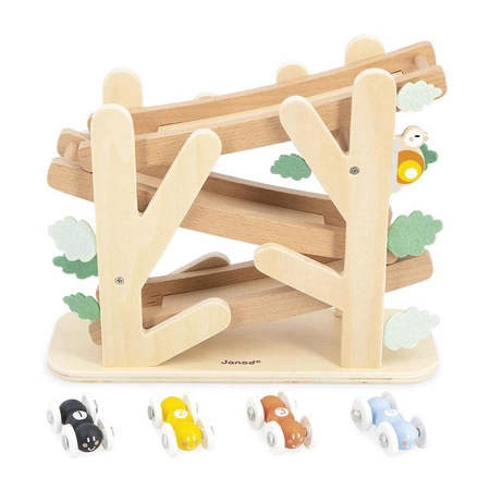 Janod Drewniany kulodrom Rampa wyścigowa dla mrówek Sweet Cocoon 12 m+