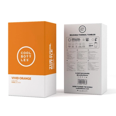 Cool Bottles Kubek termiczny 550 ml Triple cool Vivid Orange