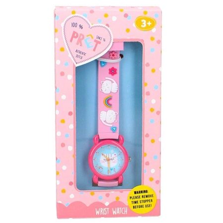 Zegarek dla dzieci PRET HappyTimes Kitty pink