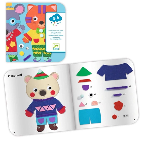 Zestaw artystyczny KOLAŻE DLA NAJMŁODSZYCH DJ00072