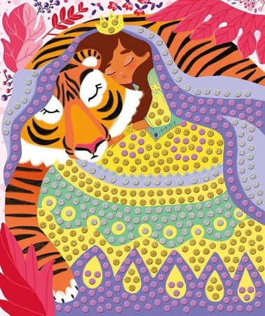 Zestaw kreatywny Mozaika Księżniczki 7+, Janod