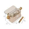 3 Sprouts Organizer Do Wózka Quilted Gingham Mustard Print