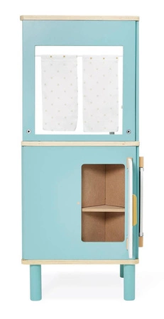 Trójstronna drewniana kuchnia narożna Trio z 5 akcesoriami 3+, Janod