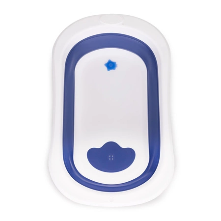 Wanienka dla dzieci wanna niebieska składana z odpływem